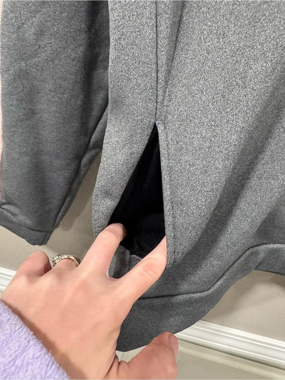 Nike Therma Crewneck Gray and Peach